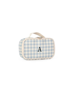 Kit Necessaire Maletinha | Xadrez Azul Claro