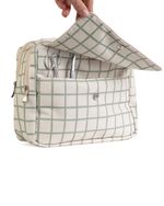 Necessaire 2 Zíperes | Vichy Verde Menta