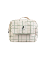 Necessaire 2 Zíperes | Vichy Verde Menta