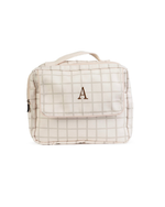 Necessaire 2 Zíperes | Vichy Bege