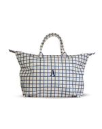 Bolsão Necessaire | Vichy Azul Marinho