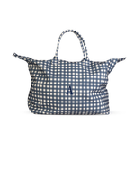 Bolsão Necessaire | Xadrez Azul Marinho