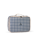 Kit Necessaire Maletinha | Xadrez Azul Marinho