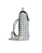 Mochila Kids | Xadrez Azul Claro