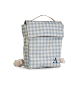 Mochila Kids | Xadrez Azul Claro