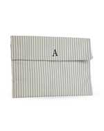 Porta Computador Envelope | Listrado Verde Menta