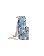 Mochila Kids + Estojo | Xadrez Floral