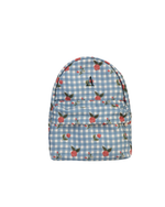 Mochila Kids + Estojo | Xadrez Floral