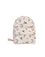 Mochila Kids + Estojo | Floral Rosas Vermelhas