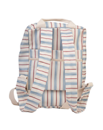 Mochila Adulto | Listrado Azul Claro E Vermelho