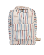 Mochila Adulto | Listrado Azul Claro E Vermelho