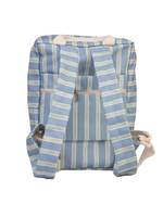 Mochila Adulto | Listrado 2 Cores Azul Claro E Verde Escuro