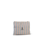 Bolsão Necessaire | Listrado Azul Claro e Vermelho