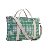Bolsa Trip | Xadrez 2 Cores Azul Claro e Verde Escuro