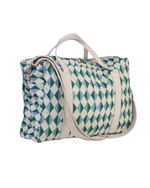 Bolsa Trip | Losango 2 Cores Azul Claro e Verde Escuro