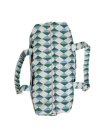 Bolsa Bolsos | Losango 2 Cores Azul Claro e Verde Escuro