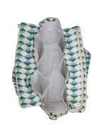 Bolsa Bolsos | Losango 2 Cores Azul Claro e Verde Escuro