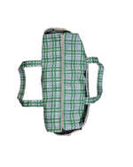 Bolsa Bolsos | Xadrez 2 Cores Azul Claro e Verde Escuro