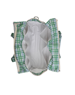 Bolsa Bolsos | Xadrez 2 Cores Azul Claro e Verde Escuro