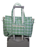 Bolsa Bolsos | Xadrez 2 Cores Azul Claro e Verde Escuro