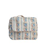 Necessaire 2 Zíperes | Listrado Floral