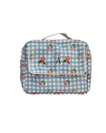 Necessaire 2 Zíperes | Xadrez Floral