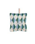 Pingente Happy Always | Losango 2 Cores Azul Claro e Verde Escuro
