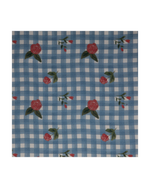 Kit Necessaire Meia Lua | Xadrez Floral