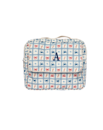 Necessaire 2 Zíperes | Xadrez Mar