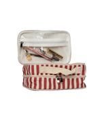 Necessaire Maquiagem Dupla | Listrado Vermelho