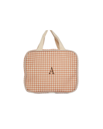 Necessaire 2 Lados | Xadrez Terracota