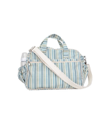 Bolsa Baby | Listrado 3 Cores Azul E Verde