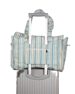 Bolsa Bolsos | Listrado 3 Cores Azul E Verde
