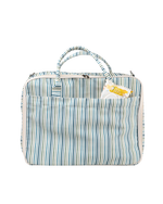 Mala Baby | Listrado 3 Cores Azul E Verde