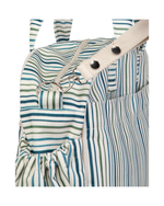 Bolsa Baby | Listrado 3 Cores Azul E Verde