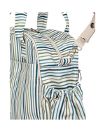 Bolsa Baby | Listrado 3 Cores Azul E Verde
