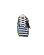 Necessaire 2 Zíperes | Listrado Azul Marinho