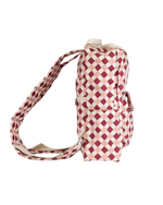 Mochila Adulto | Mini Losango Vinho E Rose