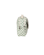 Necessaire 2 Zíperes | Quadradinhos Verde Menta