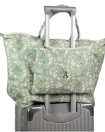 Bolsão Necessaire | Floral Indiana Verde Menta
