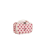 Kit Necessaire Maletinha | Mini Losango Vinho E Rose