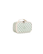 Kit Necessaire Maletinha | Quadradinhos Verde Menta