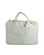 Mala Baby | Quadradinhos Verde Menta