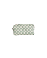 Mochila Kids + Estojo | Quadradinhos Verde Menta