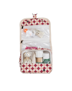 Necessaire Cabide | Mini Losango Vinho E Rose