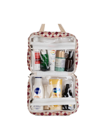 Necessaire 2 Lados | Mini Losango Vinho E Rose