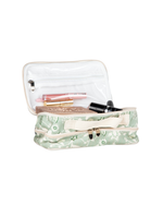 Necessaire Maquiagem Dupla | Floral Indiana Verde Menta