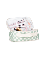 Necessaire Maquiagem | Quadradinhos Verde Menta