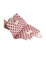 Porta Underwear | Mini Losango Vinho E Rose