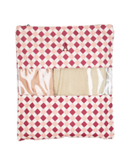 Saquinho Com Visor | Mini Losango Vinho E Rose